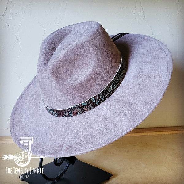 Turquoise Floral Western Leather Band W/Choice Hat - Shop Style & More | Fresh Looks, Everyday Deals & Free Shipping