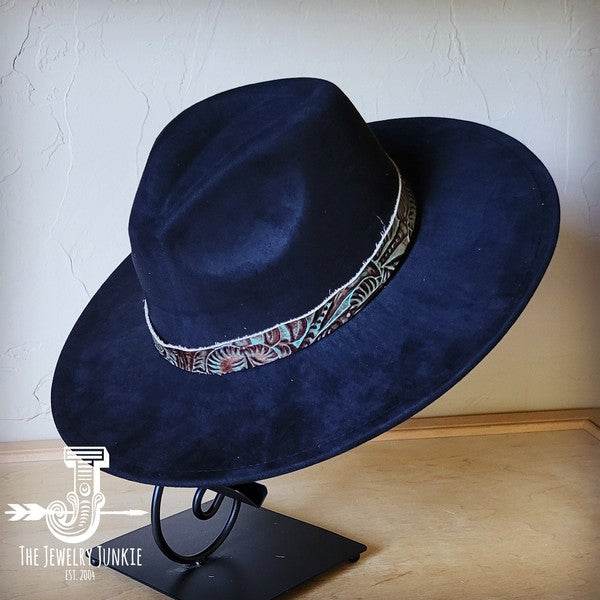 Turquoise Floral Western Leather Band W/Choice Hat - Shop Style & More | Fresh Looks, Everyday Deals & Free Shipping