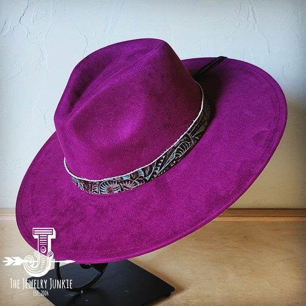 Turquoise Floral Western Leather Band W/Choice Hat - Shop Style & More | Fresh Looks, Everyday Deals & Free Shipping