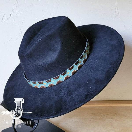 Blue Navajo Western Leather Band w/ Choice Hat - Shop Style & More | Fresh Looks, Everyday Deals & Free Shipping