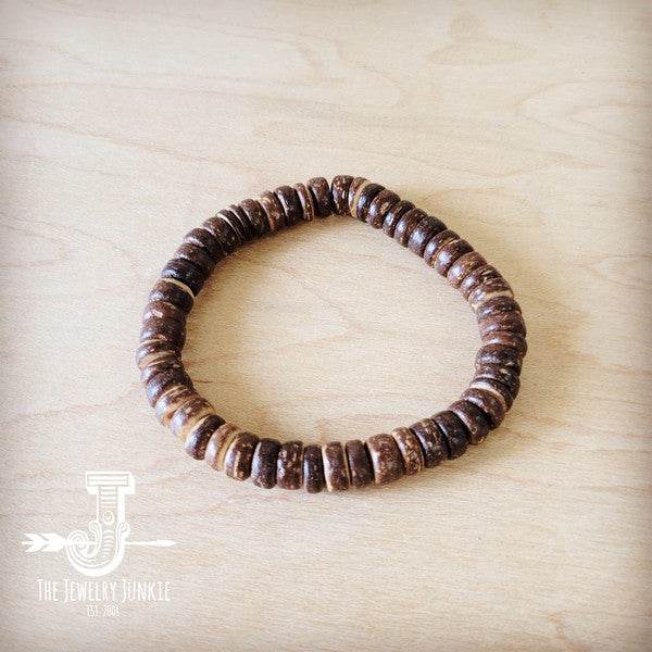 Wood Disc Beaded Stretch Bracelet - Shop Style & More | Fresh Looks, Everyday Deals & Free Shipping
