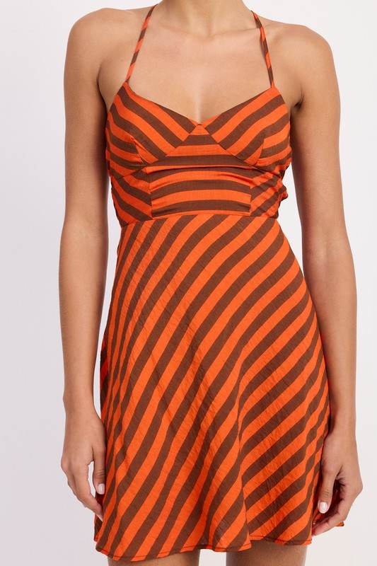 STRAPPY BACK BIAS CUT MINI DRESS - Shop Style & More | Fresh Looks, Everyday Deals & Free Shipping