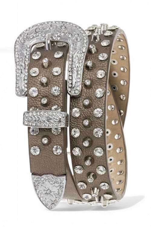 Mixed Studs Crystals Fashion Belt - Shop Style & More | Fresh Looks, Everyday Deals & Free Shipping