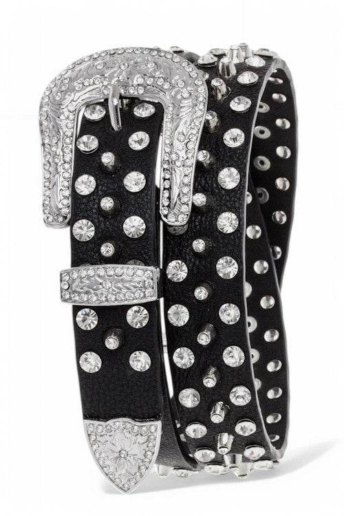 Mixed Studs Crystals Fashion Belt - Shop Style & More | Fresh Looks, Everyday Deals & Free Shipping