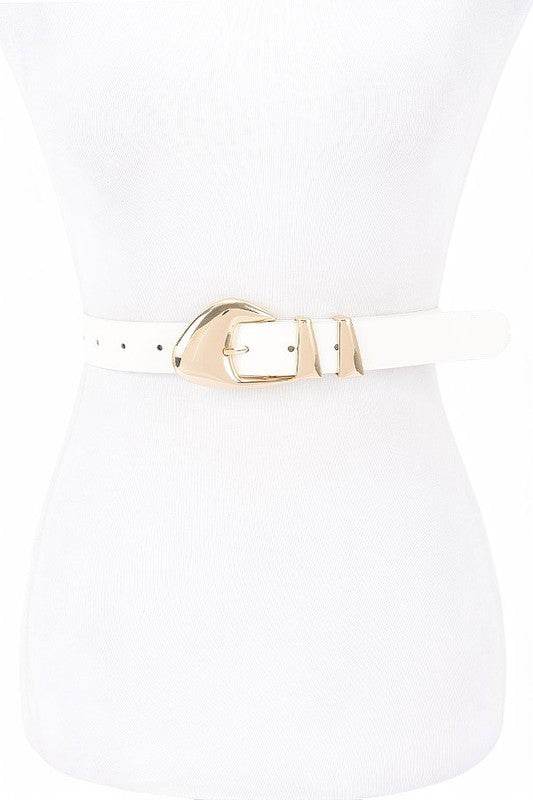 Polish Buckle Skinny Fashion Belt - Shop Style & More | Fresh Looks, Everyday Deals & Free Shipping
