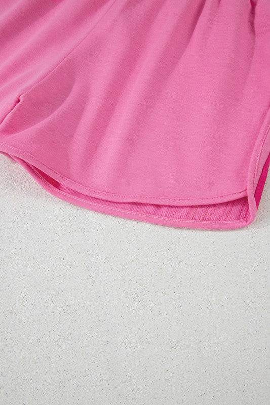 Color Block Elastic High Waist Active Shorts - Shop Style & More | Fresh Looks, Everyday Deals & Free Shipping