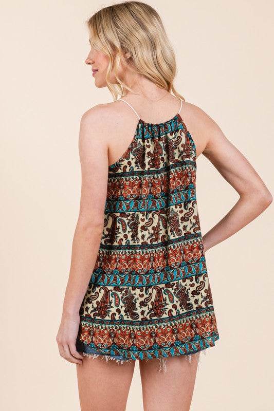 Front Tassel Tie Sleeveless Woven Top - Shop Style & More | Fresh Looks, Everyday Deals & Free Shipping