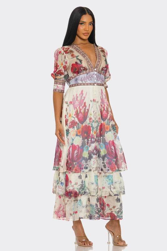 Floral Enchantment Maxi Dress - Shop Style & More | Fresh Looks, Everyday Deals & Free Shipping