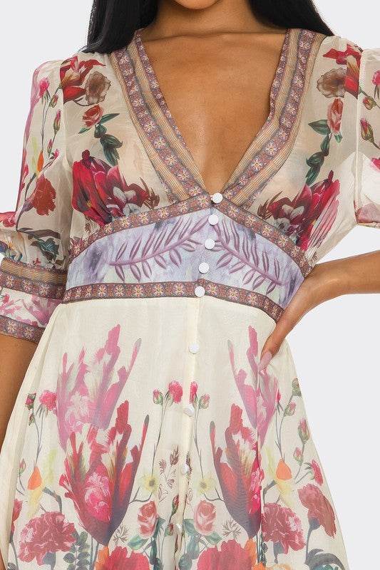 Floral Enchantment Maxi Dress - Shop Style & More | Fresh Looks, Everyday Deals & Free Shipping