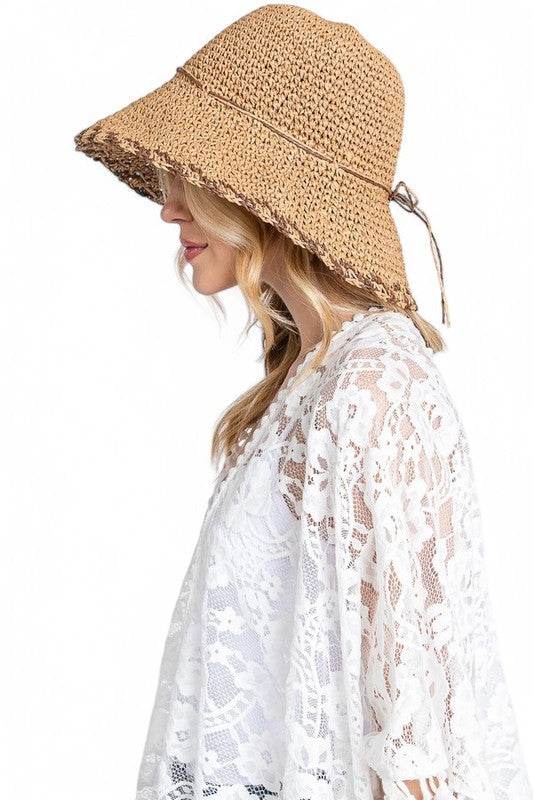 Crochet Straw Bucket Hat - Shop Style & More | Fresh Looks, Everyday Deals & Free Shipping