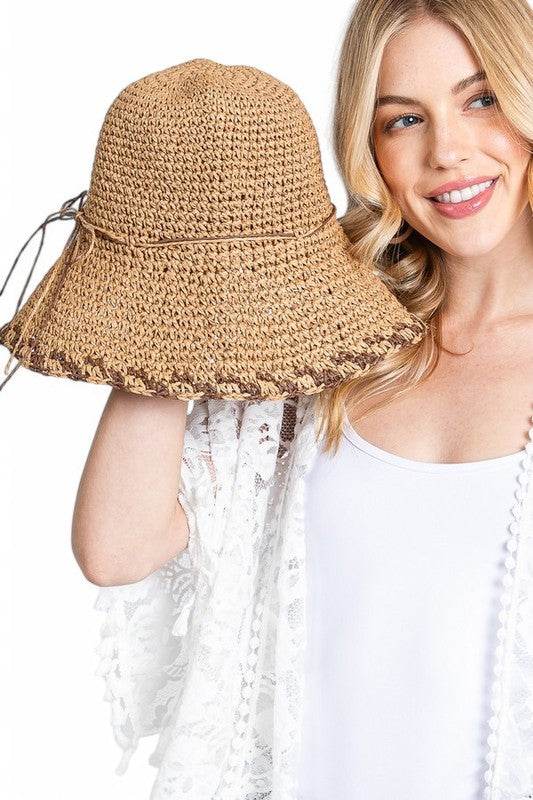Crochet Straw Bucket Hat - Shop Style & More | Fresh Looks, Everyday Deals & Free Shipping