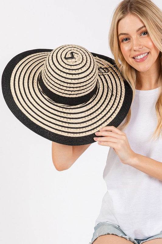 2 Tone Wide Brim Floppy Sun Hat - Shop Style & More | Fresh Looks, Everyday Deals & Free Shipping
