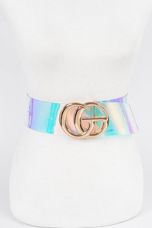 Plus Size Logo Clear PVC Belt - Shop Style & More | Fresh Looks, Everyday Deals & Free Shipping