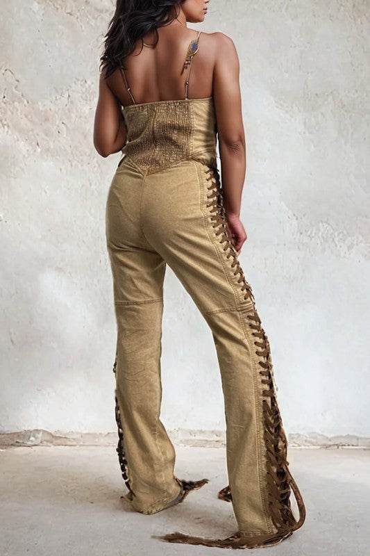 PLUS SIZE SADDLE BLAZE JUMPSUIT - Shop Style & More | Fresh Looks, Everyday Deals & Free Shipping