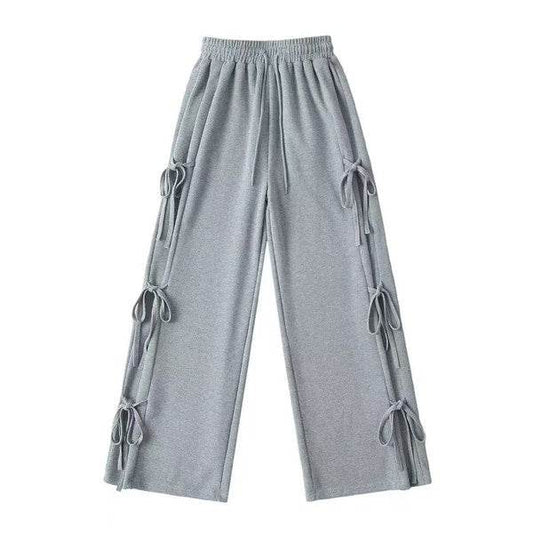 Side tie ribbon bows sweat pants - Shop Style & More | Fresh Looks, Everyday Deals & Free Shipping