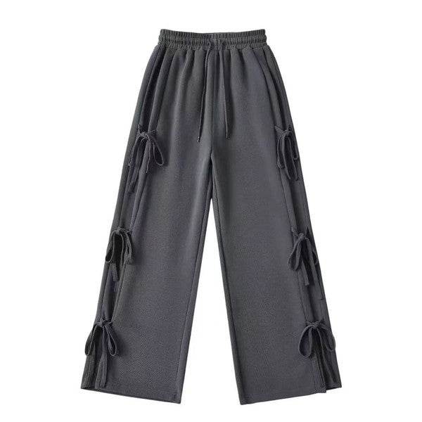 Side tie ribbon bows sweat pants - Shop Style & More | Fresh Looks, Everyday Deals & Free Shipping