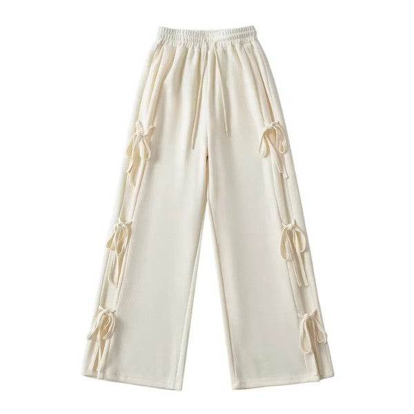 Side tie ribbon bows sweat pants - Shop Style & More | Fresh Looks, Everyday Deals & Free Shipping