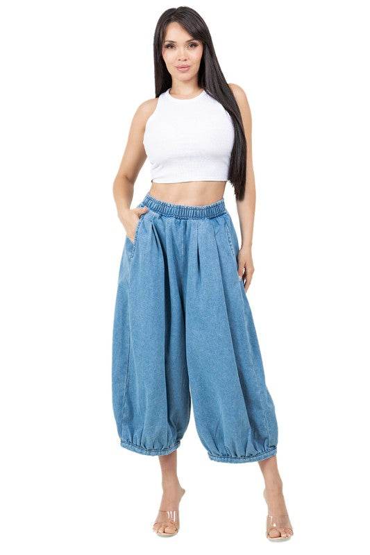 WOMEN FASHION HAREM STYLE DENIM PANTS - Shop Style & More | Fresh Looks, Everyday Deals & Free Shipping