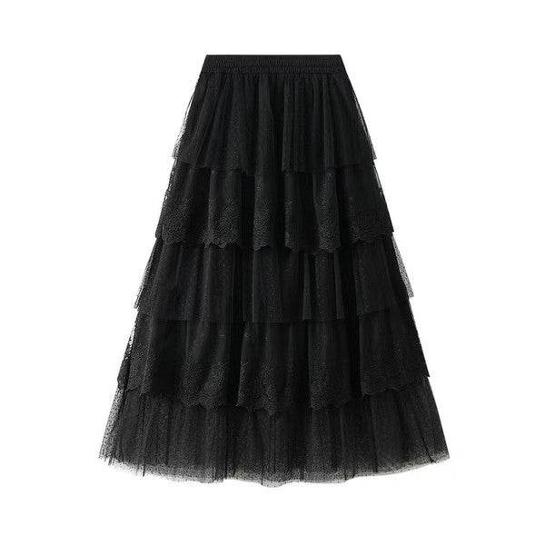Layered lace midi skirt - Shop Style & More | Fresh Looks, Everyday Deals & Free Shipping