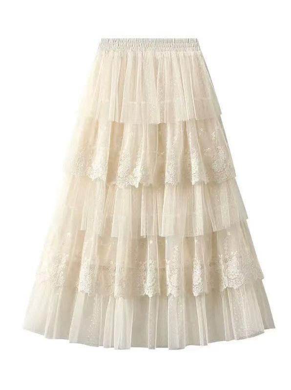 Layered lace midi skirt - Shop Style & More | Fresh Looks, Everyday Deals & Free Shipping