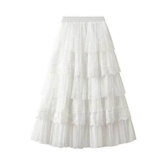 Layered lace midi skirt - Shop Style & More | Fresh Looks, Everyday Deals & Free Shipping