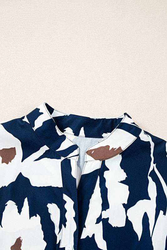 60s Flower Frill Neck Loose Blouse - Shop Style & More | Fresh Looks, Everyday Deals & Free Shipping