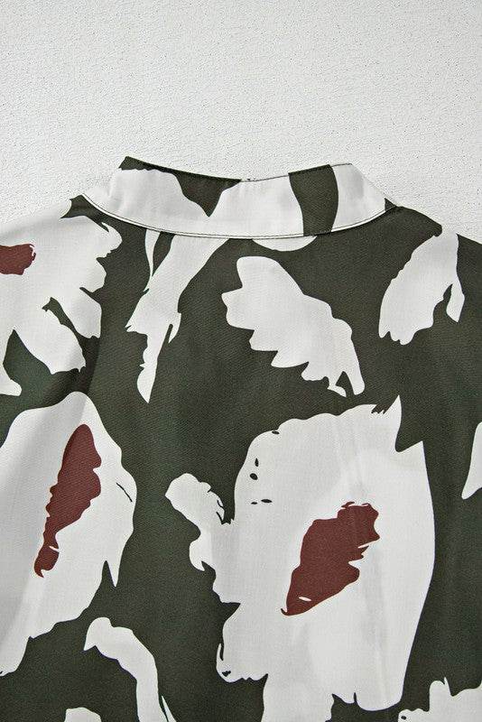 60s Flower Frill Neck Loose Blouse - Shop Style & More | Fresh Looks, Everyday Deals & Free Shipping