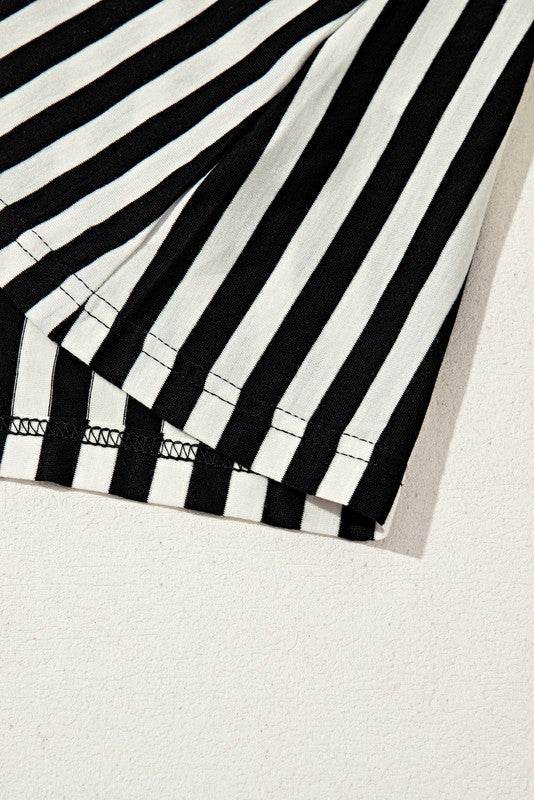 Cotton Striped Batwing Sleeve Oversized Top - Shop Style & More | Fresh Looks, Everyday Deals & Free Shipping