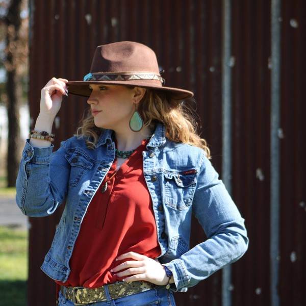 Dark Metallic Hide Leather Belt w/ Leather Fringe - Shop Style & More | Fresh Looks, Everyday Deals & Free Shipping