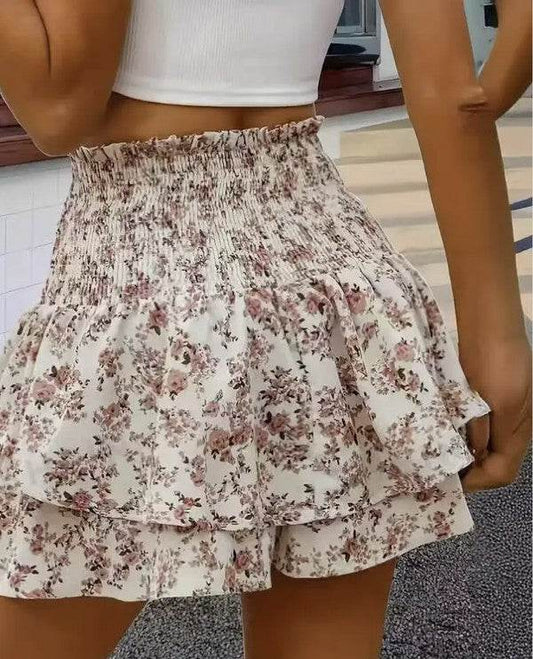 Floral smocked mini skirt - Shop Style & More | Fresh Looks, Everyday Deals & Free Shipping