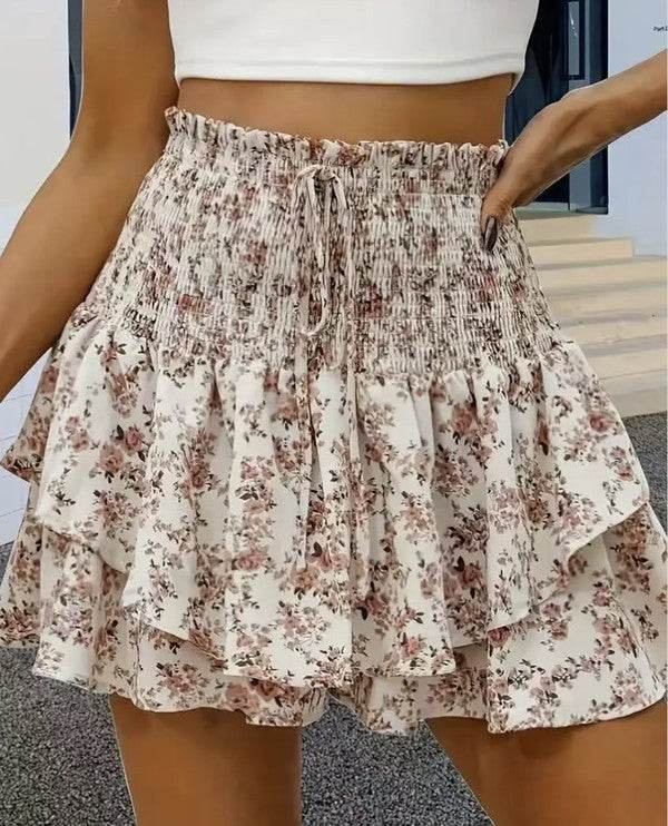 Floral smocked mini skirt - Shop Style & More | Fresh Looks, Everyday Deals & Free Shipping