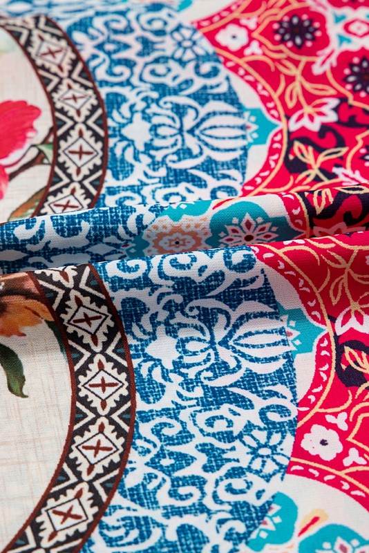 Rose Floral Ethnic Print Ruffle Mini Dress - Shop Style & More | Fresh Looks, Everyday Deals & Free Shipping