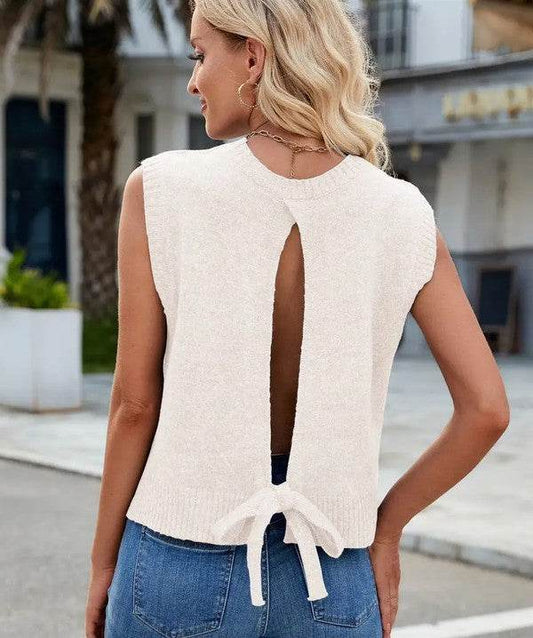 Sweater tie back top - Shop Style & More | Fresh Looks, Everyday Deals & Free Shipping