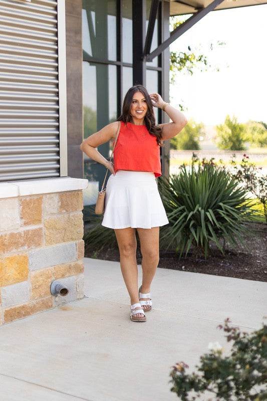 The Wendy White Skort - Shop Style & More | Fresh Looks, Everyday Deals & Free Shipping
