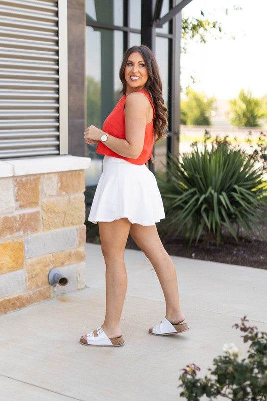 The Wendy White Skort - Shop Style & More | Fresh Looks, Everyday Deals & Free Shipping