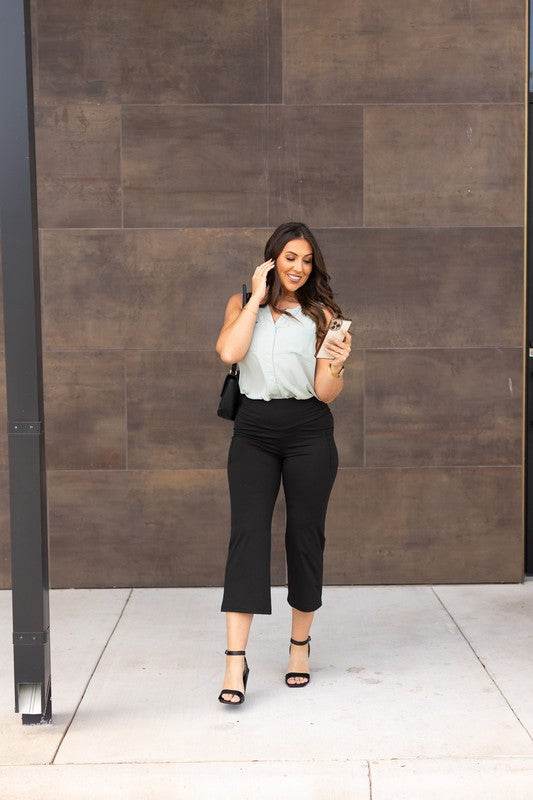 The Faith Tummy Control Gaucho Pants - Shop Style & More | Fresh Looks, Everyday Deals & Free Shipping