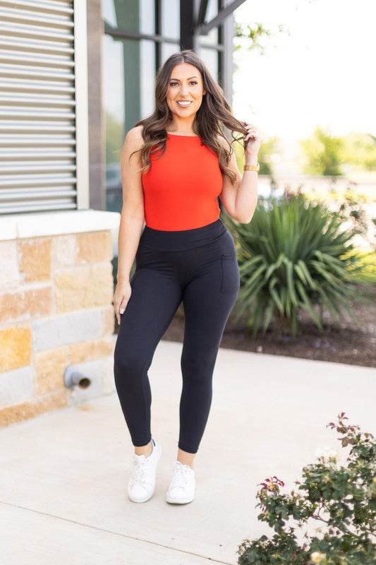 The Alana - 7/8 Ankle Length Leggings with Pockets - Shop Style & More | Fresh Looks, Everyday Deals & Free Shipping