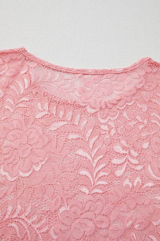 Blossom Floral Lace Sheer Long Sleeve Top - Shop Style & More | Fresh Looks, Everyday Deals & Free Shipping