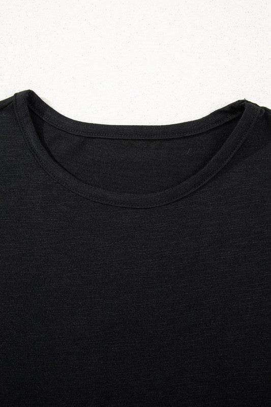black flutter sleeve cotton top - Shop Style & More | Fresh Looks, Everyday Deals & Free Shipping