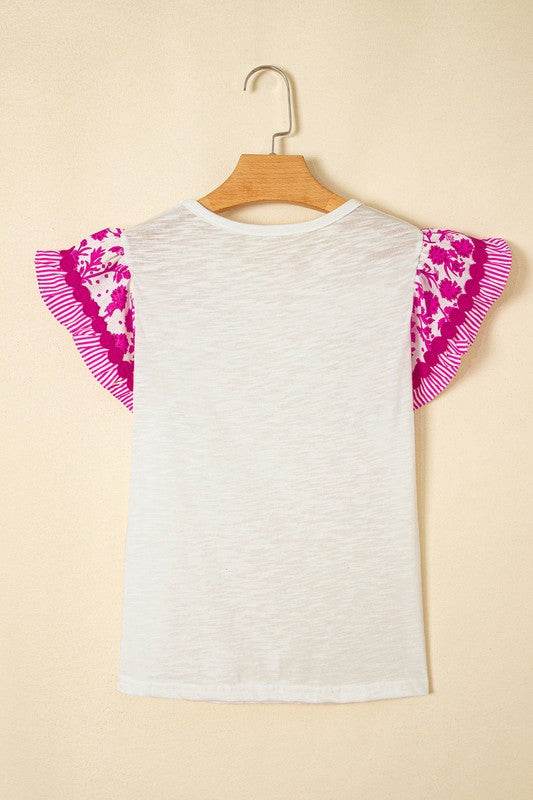 black flutter sleeve cotton top - Shop Style & More | Fresh Looks, Everyday Deals & Free Shipping