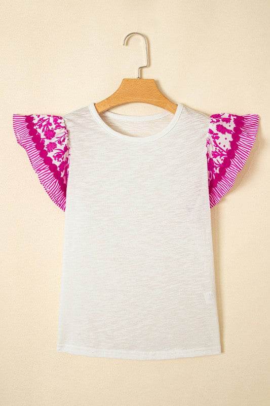 black flutter sleeve cotton top - Shop Style & More | Fresh Looks, Everyday Deals & Free Shipping