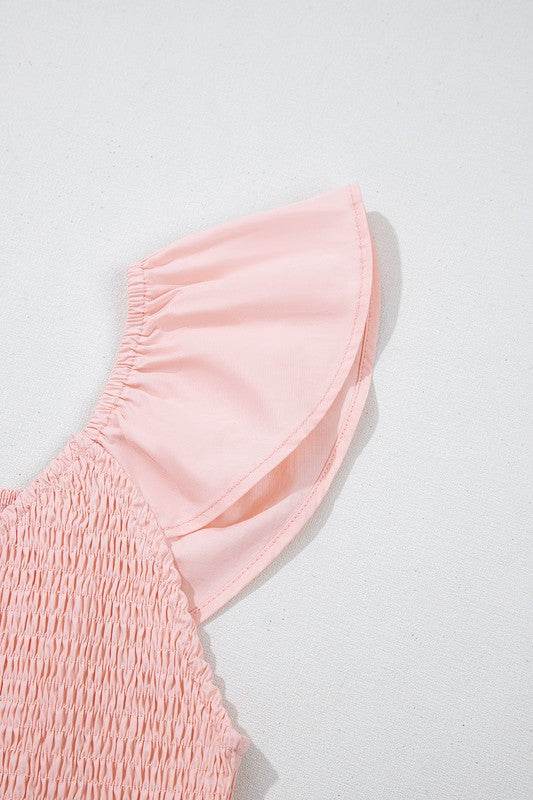 peach smocked maxi dress - Shop Style & More | Fresh Looks, Everyday Deals & Free Shipping