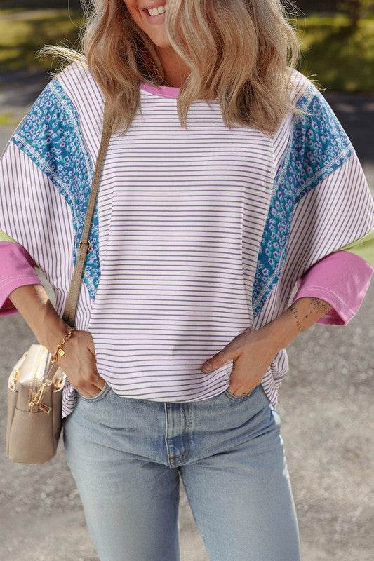 purple stripe cotton shirt top - Shop Style & More | Fresh Looks, Everyday Deals & Free Shipping