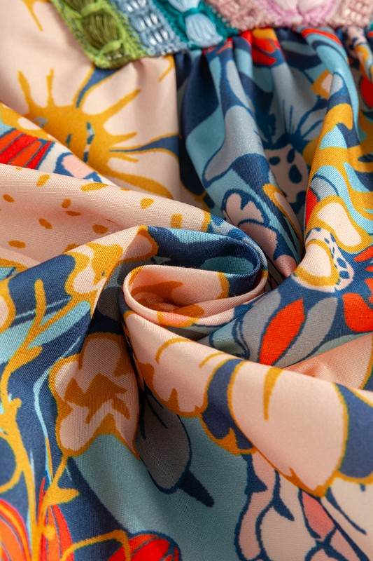Multicolour V Neck Half Sleeve Boho Floral Blouse - Shop Style & More | Fresh Looks, Everyday Deals & Free Shipping