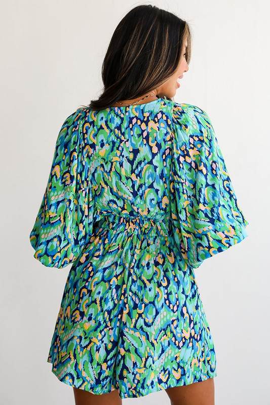 Puff Sleeve V Neck High Waist Romper - Shop Style & More | Fresh Looks, Everyday Deals & Free Shipping