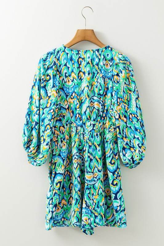Puff Sleeve V Neck High Waist Romper - Shop Style & More | Fresh Looks, Everyday Deals & Free Shipping