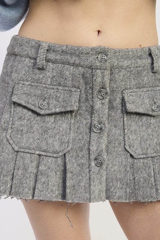 CARGO PLEATED MINI SKIRT - Shop Style & More | Fresh Looks, Everyday Deals & Free Shipping