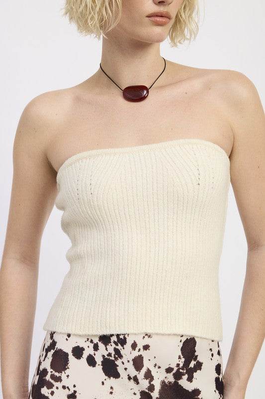 LACE UP TUBE SWEATER TOP - Shop Style & More | Fresh Looks, Everyday Deals & Free Shipping