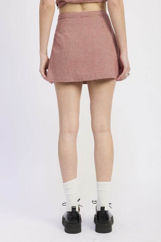 GINGHAM MINI SKIRT - Shop Style & More | Fresh Looks, Everyday Deals & Free Shipping