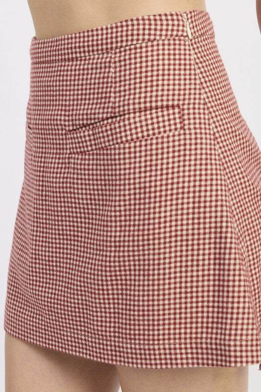 GINGHAM MINI SKIRT - Shop Style & More | Fresh Looks, Everyday Deals & Free Shipping